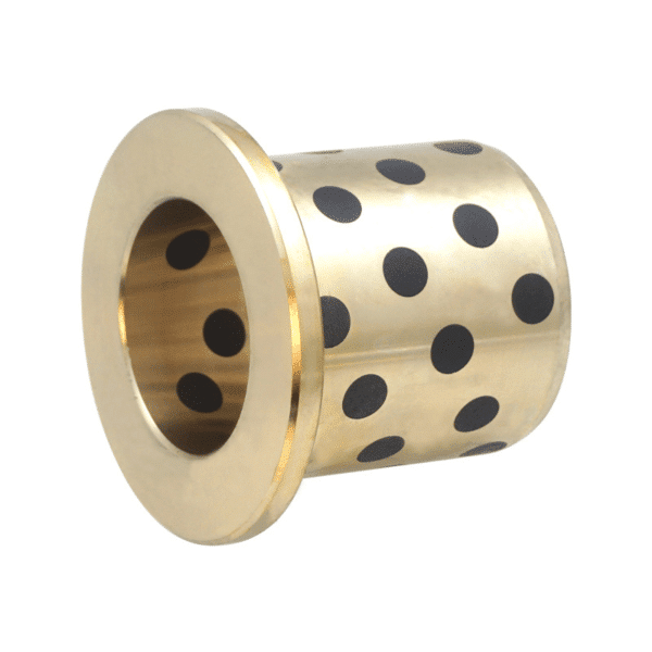 Solid Bronze Bushing | Graphite Plugged Lubricant Bearing