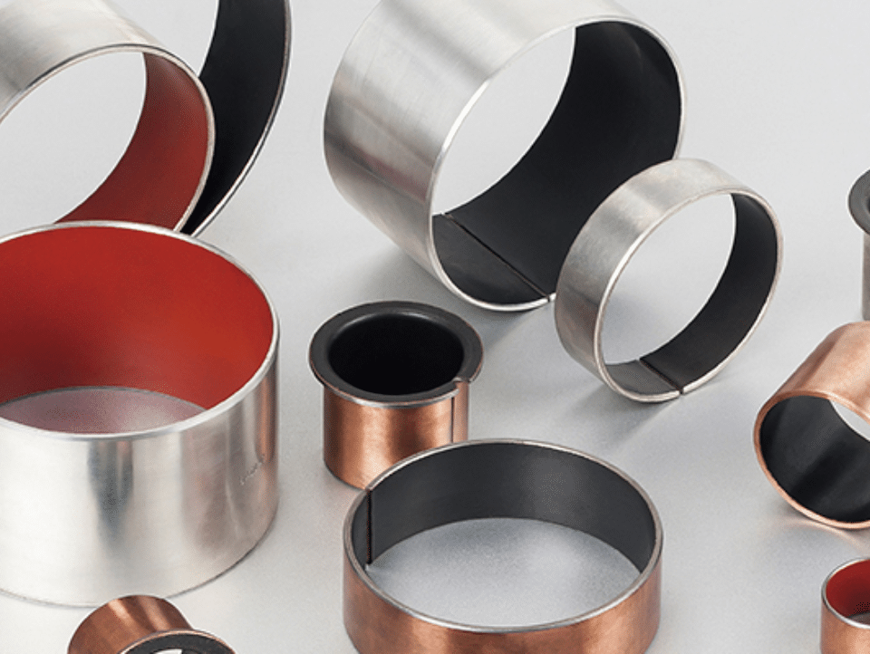 COMPOSITE DRY BEARING AND BUSHING PTFE LINED stainless steel 316 (outside)-ptfe(inside) cylindrical bushing Internal diameter external diameter